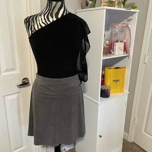 Max Studio Suede Skirt